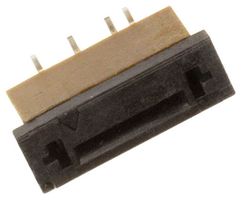 AMPHENOL COMMUNICATIONS SOLUTIONS SFW4S-2STME1LF FFC / FPC Board Connector, 1 mm, 4 Contacts, Receptacle, FCI SFW-S Series, Surface Mount, Top