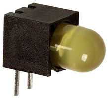 DIALIGHT 550-1205F Circuit Board Indicator, Yellow, 1 LEDs, Through Hole, T-1 3/4 (5mm), 2 mA, 1.8 mcd