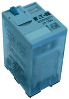 EATON CUTLER HAMMER D7PF2AT1 Power Relay, DPDT, 24 VDC, 12 A, D7 Series, Socket