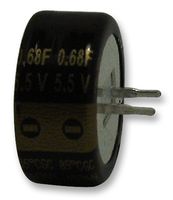 PANASONIC EECRF0H684 Supercapacitor, EDLC, 0.68 F, 5.5 V, PC Pin, -20%, +80%, 5 mm, 2000 hours @ 85°C