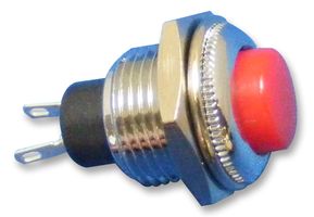 MULTICOMP PRO R13-502MA-05-R Botón Pulsador, Serie R13, 12.7 mm, SPST, Apagado-(Encendido), Redondo Levantado, Rojo