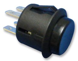 MULTICOMP PRO R13-527A-02-BB Pushbutton Switch, 20.2 mm, DPST, Off-(On), Round Raised, Black