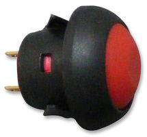 MULTICOMP PRO MCPAS6B1M1CE3 Industrial Pushbutton Switch, 13.6 mm, SPST, Off-(On), Round, Red