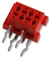 TE CONNECTIVITY - AMP 8-215460-4 PCB Receptacle, Board-to-Board, 1.27 mm, 2 Rows, 14 Contacts, Through Hole Mount Right Angle