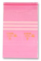 MULTICOMP PRO 003-0013 Antistatic Bag, Pink, Resealable, 8" W x 12" L