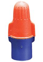 3M O/B+POUCH Closed End Splice, Twist On, 22 AWG, 12 AWG, 2.5 mm², Blue, Orange