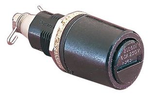 BULGIN LIMITED FX0345 Fuseholder, Panel Mount, 250V, 6.3A, 5 x 20mm, Solder Tags, Screw Cap, Screwdriver, IP66, PC1