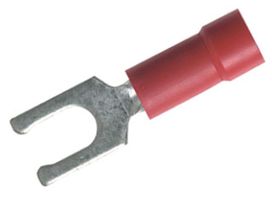 AMP - TE CONNECTIVITY 52464 Fork / Spade Tongue Terminal, PLASTI-GRIP Series, 16 AWG, 14 AWG, 2 mm², M4, #8