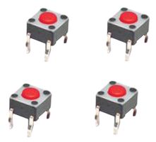 ALCOSWITCH - TE CONNECTIVITY FSM2JH Tactile Switch, FSMJ Series, Top Actuated, Through Hole, Round Button, 160 gf, 50mA at 24VDC
