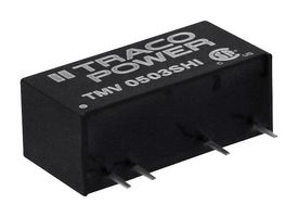TRACO POWER TMV 1215SHI Isolated Through Hole DC/DC Converter, ITE, SIP, 1:1, 1 W, 1 Output, 15 V