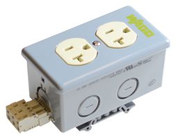WAGO 51012218 Power Entry Connector, 20 A, 120 V, DIN Rail Mount, Outlet