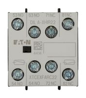EATON CUTLER HAMMER XTCEXFARC22 Auxiliary Contact, Eaton XT IEC Series Contactors, 2NO-2NC, Front Mount, Screw, XT IEC Series