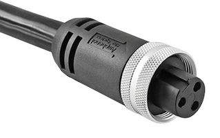 AMPHENOL SINE/TUCHEL P29004-M2 Sensor Cable, IP67, M35 Receptacle, Free End, 3 Positions, 2 m, 6.6 ft, PowerBOSSlite M35 Series