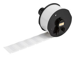 BRADY A62-15-417 Etiqueta, Thermal Transfer Printable, 31.75 mm, 25.4 mm, Vinilo, Claro, Blanco