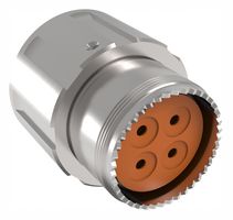 AMPHENOL AEROSPACE TVM06DS-23L-22T Circular Connector, MIL-DTL-38999 Series III, TVM Series, Straight Plug, 4 Contacts, Crimp Socket