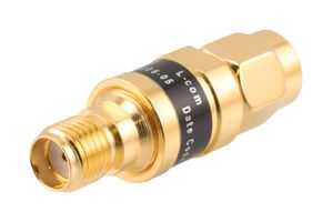 L-COM LCAT1006-05 RF Fixed Attenuator, SMA Plug to SMA Jack, 5 dB, DC to 18GHz, 2 W, 50 ohm, Brass