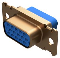 POSITRONIC DD15S10000/AA D Sub Connector, High Density, Receptacle, DD Series, 15 Contacts, DE, Crimp