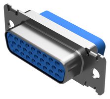 POSITRONIC DD26S10000 D Sub Connector, High Density, Receptacle, DD Series, 26 Contacts, DA, Crimp
