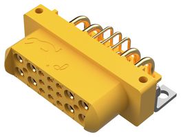 POSITRONIC GFSH89F47B/AA Rectangular Power Connector, 17 Contacts, GFSH Series, Panel PCB Mount, Through Hole Right Angle