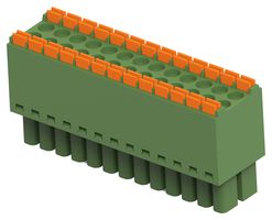 BUCHANAN - TE CONNECTIVITY 2-2385013-6 Pluggable Terminal Block, 3.5 mm, 26 Positions, 1.3 mm², Push In