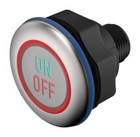EAO 84-ACKS-C11-04C0 Touch Button Switch, Dynamic, 0.2 A, 24 VDC, IP69K, 84 Series