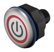 EAO 84-ACKS-C16-04C3 Touch Button Switch, 8.4 V to 32 V, NO / NC, Multicolor, Series 84, IP69K