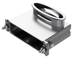 POSITRONIC D9000XRNE0/AA D Sub Backshell, D Series, DE, 90°, Aluminum Body