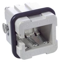 LAPP 10485200 Heavy Duty Connector, EPIC STA Series, Insert, 6 Contacts, 3A, Plug, Solder Pin