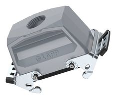 LAPP 19086000 Heavy Duty Connector, Hood, Top Entry, Aluminum Alloy Body, 2 Lever, 16B