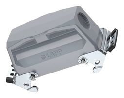 LAPP 19114000 Heavy Duty Connector, Hood, Side Entry, Aluminum Alloy Body, 2 Lever, 24B