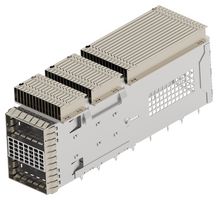 TE CONNECTIVITY 2391506-2 Cage, R/A QSFP-DD, 2 x 1 (Stacked), With Heat Sink, Through Hole, Press-Fit