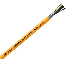 LAPP 0027970 Multiconductor Cable, Shielded, 8 Conductor, 2.5 mm², 164 ft, 50 m