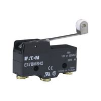 EATON CUTLER HAMMER E47BMS42 Limit Switch, NEMA 1, Extended Roller Lever, SPDT, 15 A, 250 V, E47 Series