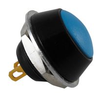 GRAYHILL 30-200 Pushbutton Switch, Sealed, 30 Series, 0.53 ", SPST-NO-DM, Momentary, Round Domed, Black