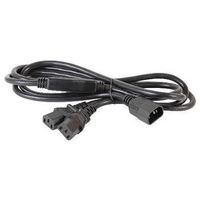 QUAIL ELECTRONICS 0200.072 Cable de Alimentación, IEC 60320 C14 a IEC 60320 C13, 1.83 m, 13 A, 250 VAC, Negro