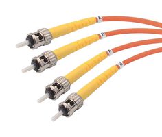 L-COM SFODST-OR-05 Fiber Optic Cable, Singlemode, 2 Fibers, 9µm / 125µm, 16.4 ft