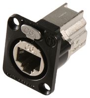 NEUTRIK NE8FDX-P6-B In-Line Adapter, Adapter, In-Line, RJ45, RJ45, etherCON Series
