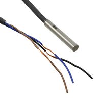 OMRON INDUSTRIAL AUTOMATION E2E-C04S12-WC-C22M Inductive Proximity Sensor, 3-Wire, NPN, NC, Cylindrical, Stainless Steel, 10VDC to 30VDC