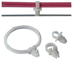 PANDUIT SICH38-C Fastener, Snap In Clip, Push Mount Cable Clamp, 9.7 mm, Nylon 6.6 (Polyamide 6.6), Natural, 12.8 mm