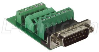 L-COM DGB15MT1 Conector D Sub, Estándar, Macho, Serie Field Termination, 15 Contactos, DA, Tornillo