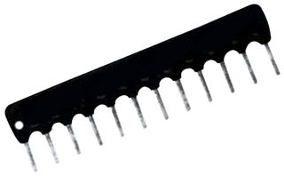 MULTICOMP PRO MCRNLA09G0472B0E Fixed Network Resistor, 4.7 kohm, Bussed, 8 Resistors, SIP, PC Pin, ± 2%