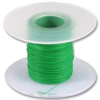MULTICOMP PRO 100-30TG Wire, Wrapping Wire, PVDF, Green, 30 AWG, Solid, 328 ft