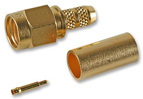 RF / Coaxial Connector, SMA Coaxial, Straight Plug, Solder, 50 ohm, RG174, RG188A, RG316