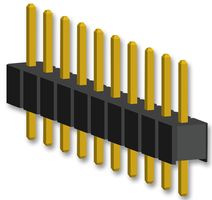 HARWIN M52-040023V2545 Pin Header, Board-to-Board, 1.27 mm, 1 Rows, 25 Contacts, Through Hole, Archer M52 Series