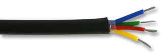 PRO POWER 850010 25M Multiconductor Cable, DEF 16-2-4A, Unshielded, 4 Conductor, 0.5 mm², 82 ft, 25 m