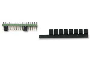 TE CONNECTIVITY - AMP 2-382811-0. Jumper (Busbar), Shunt, Shunt, PCB Connectors, 2 Positions, 2.54 mm