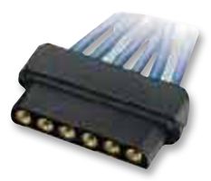 HARWIN M80-8990605 Rectangular Connector, Datamate L-Tek M80 Series, 6 Contacts, Receptacle, 2 mm, Crimp, 1 Row