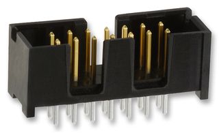 AMP - TE CONNECTIVITY 5103309-2 Pin Header, Wire-to-Board, 2.54 mm, 2 Rows, 14 Contacts, Through Hole Straight, AMP-LATCH Series