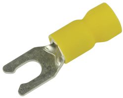 MULTICOMP PRO MC29428 Fork / Spade Tongue Terminal, MC29 Series, 12 AWG, 10 AWG, 6 mm², M4, #8