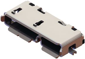 GCT USB3125-30-A USB Connector, Micro USB Type AB, USB 3.0, Receptacle, 10 Positions, Surface Mount, Right Angle
